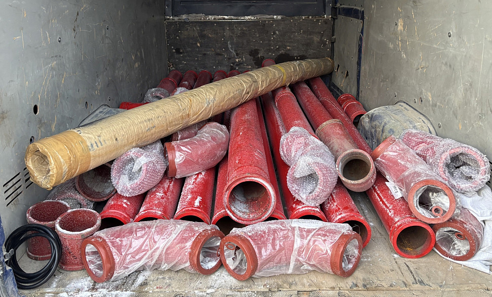 Отгрузили клиенту трассу для бетононасоса SCHWING.