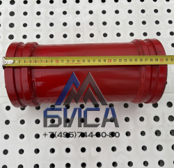 Труба бетоновода двухслойная ST52 t=5мм (3мм+2мм) DN125 310мм