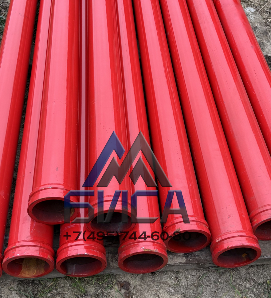 Труба бетоновода двухслойная ST52 t=5мм (3мм+2мм) DN125 3000мм