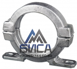 Замок DN125 болтовой с креплением, SCHWING