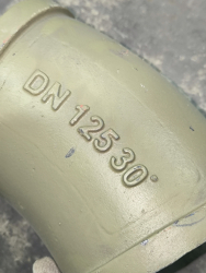 Колено бетоновода DN125 R275 30° SK 148