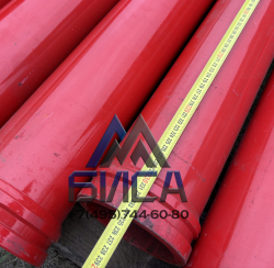 Труба бетоновода двухслойная ST52 t=5мм (3мм+2мм) DN125 2340мм