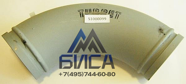 Колено бетоновда двухслойное DN125 R275 90°, толщина стенок 9 мм, 7+2 мм, CIFA