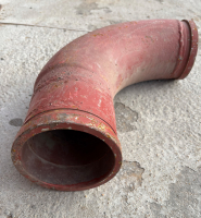 Колено бетоновода DN 125 R275 90° + 100мм SCHWING