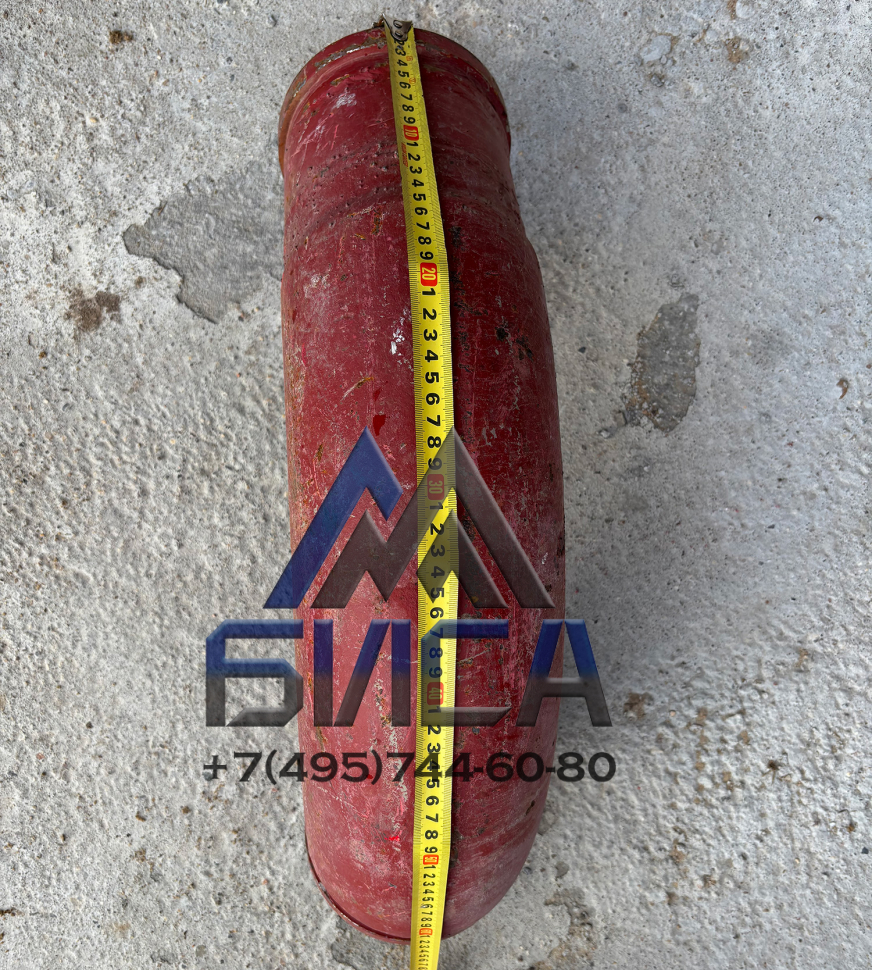 Колено бетоновода DN 125 R275 90° + 100мм SCHWING