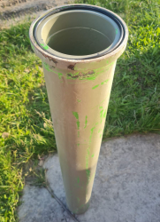 Бетоновод усиленный DN 125 мм t=6 мм L=3000 мм, фланец ZX