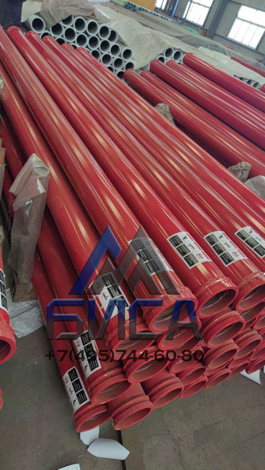 Бетоновод DN 125 мм t=4,5 мм L=3000 мм (износостойкость 40 000 куб.м)